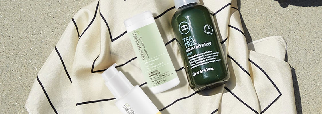 Paul Mitchell Products on a towel